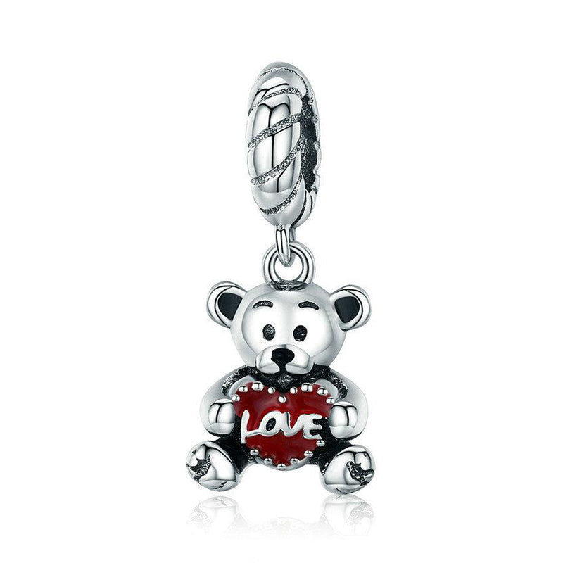 Charm ours peluche coeur étoile lune pour bracelet