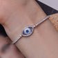 Bracelet Tennis Devil Eye Guardian Bleu Royal