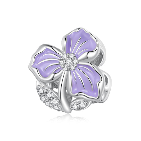 Charm Fleur Violette Élégante