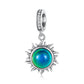 Charm Pendentif en Pierre d'Humeur Solaire à Changement de Couleur