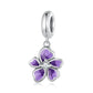 Charm Pendentif  Fleur Violette