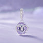 Charm Pendentif Pensée Violette Élégante