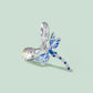 Charm Pendentif Libellule Goutte d'Huile Bleue