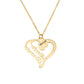 Collier avec pendentif coeur d'amour 18 carats