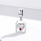 Charm pendant Forever Family-Happy House Coeur