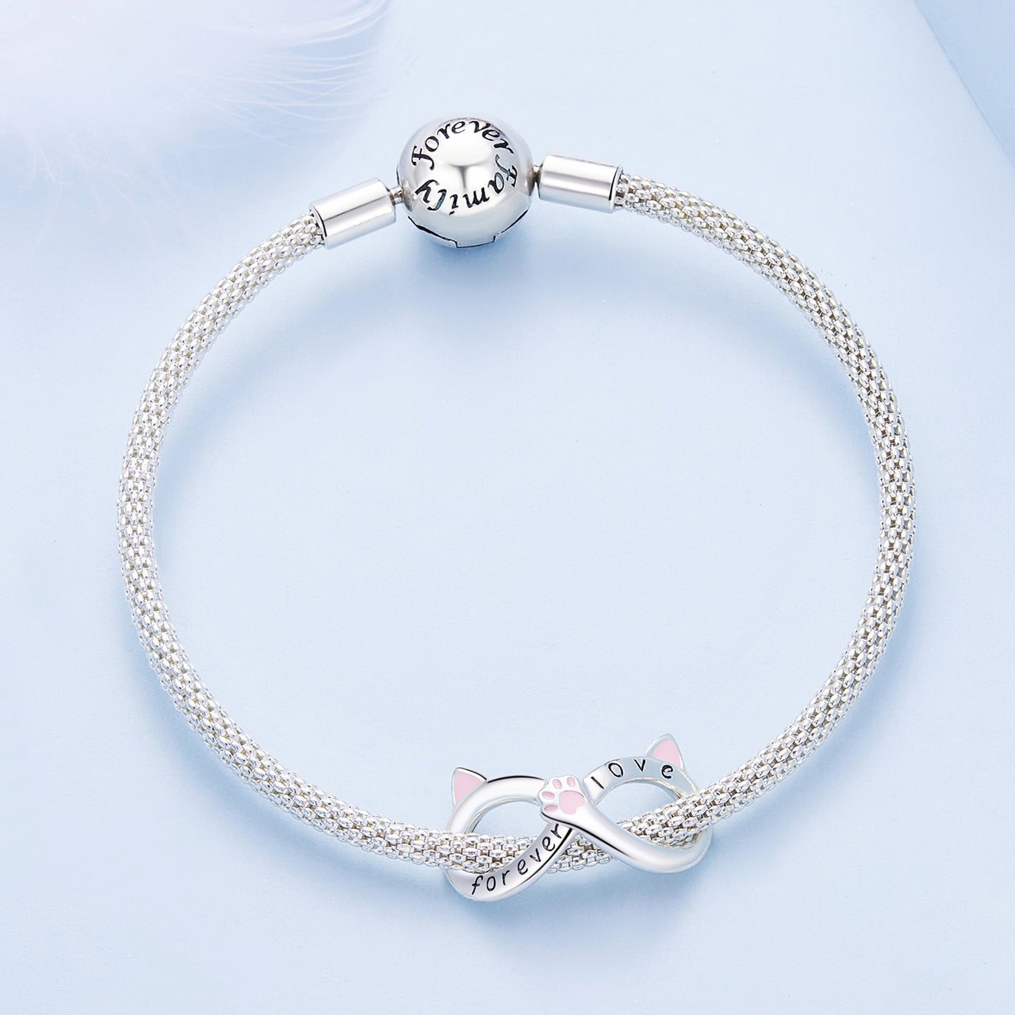 Charm Infinit Animaux Chat "Forever Love"