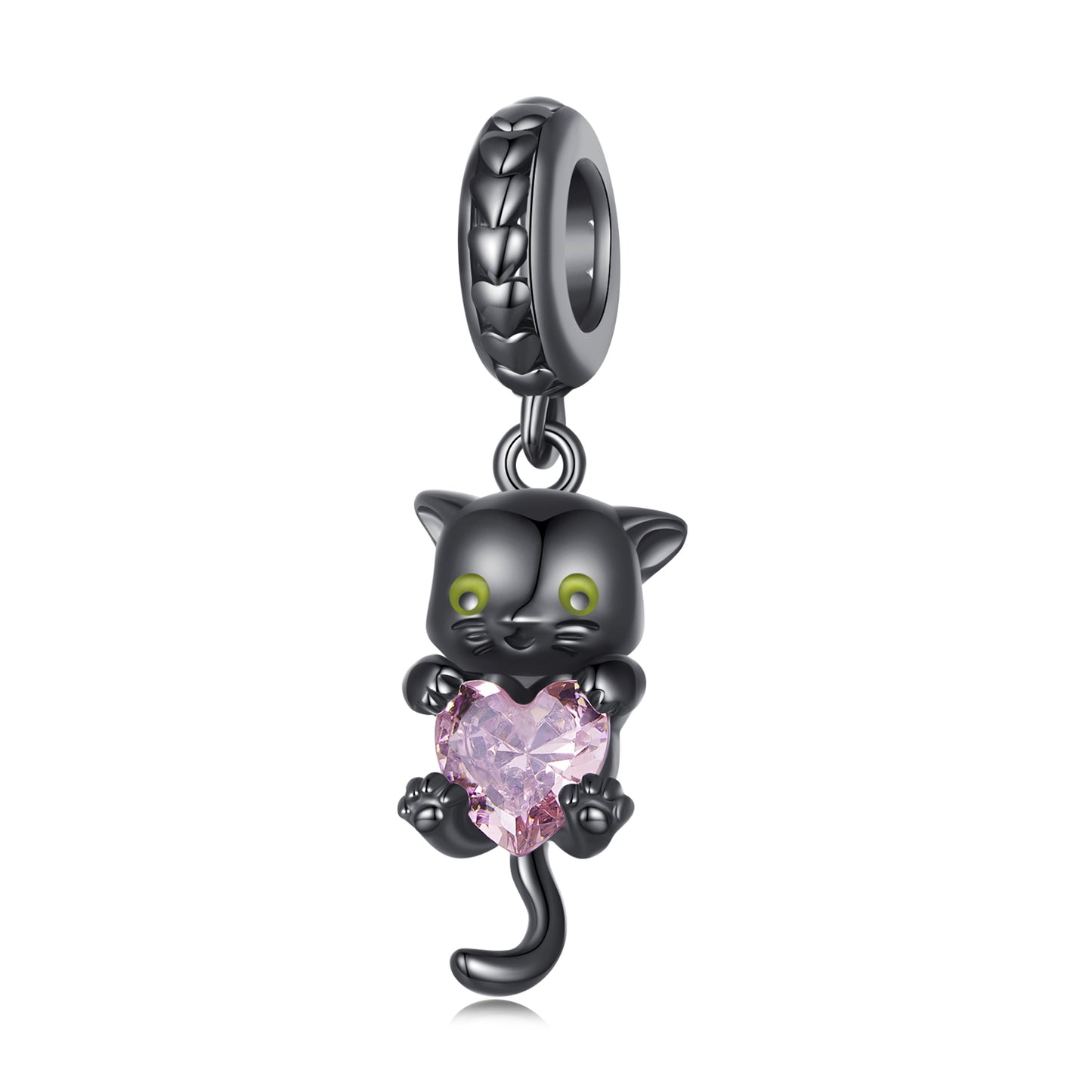 Charm Pendentif Animaux Chat Noir