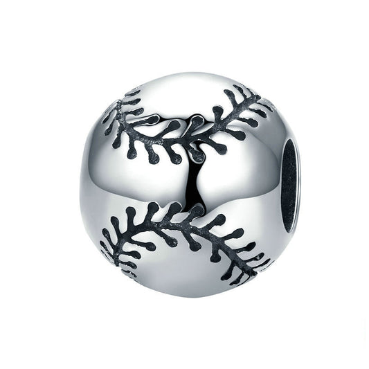 Baseball love sterling silver Ball Charm Bead-DUNALI