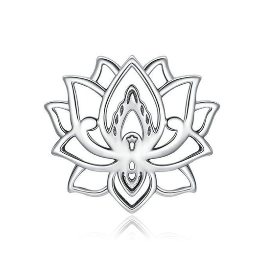 Ciondolo fiore di loto in argento sterling 925
