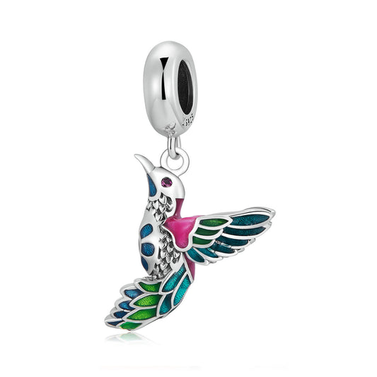 Animaux Pendentifs en argent sterling Kingfisher Charms