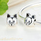 Perla in argento sterling carino gattino miago