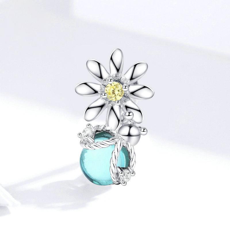 Daisy Et Firefly En Argent Sterling Charm Perle