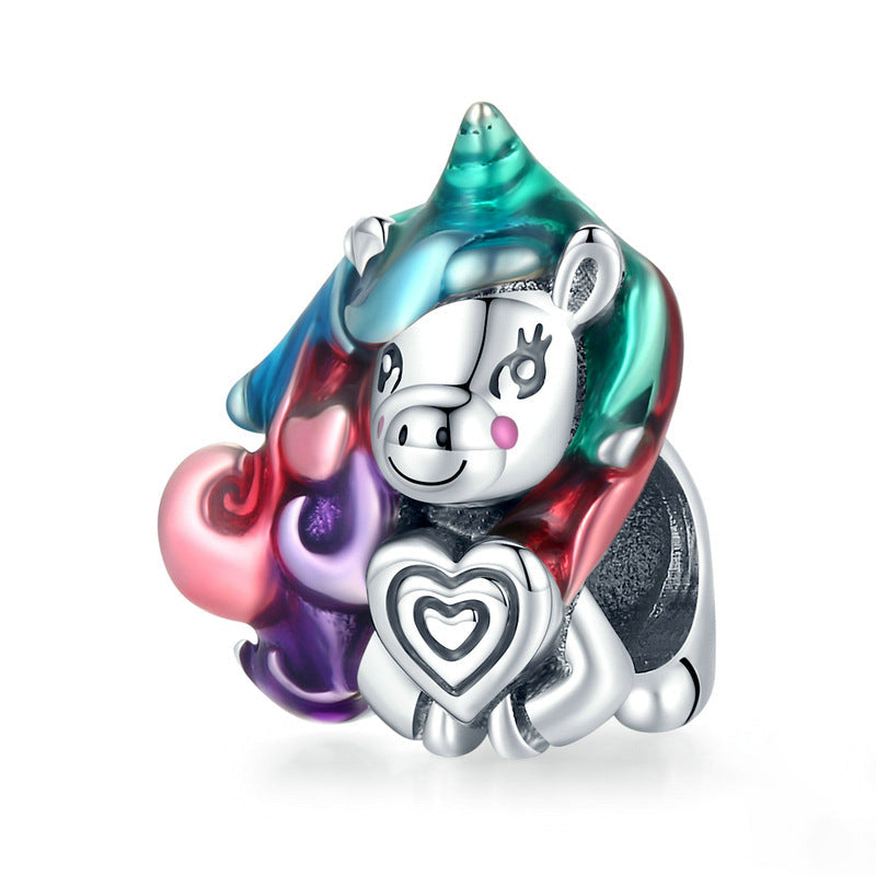 Dream Pony Sterling Silver Charm Bead-DUNALI