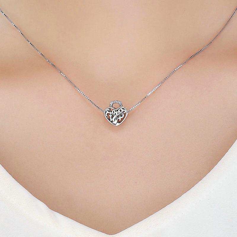 Verrouillage Éternel De L'Amour En Argent Sterling Perle