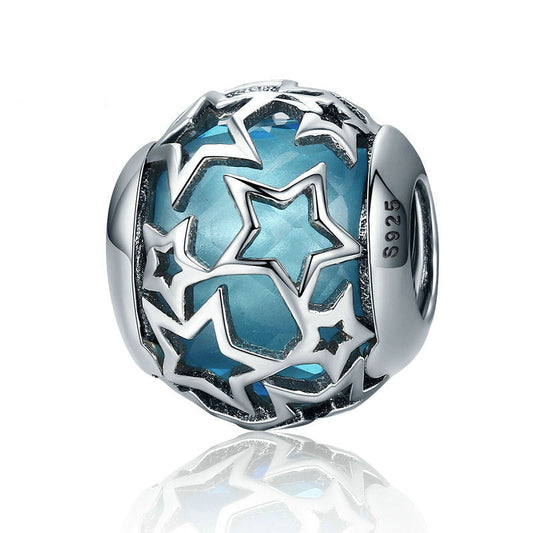 Gorgeous Starry Sky Sterling Silver Charm Bead-DUNALI