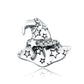 Halloween Witch Hat Sterling Silver Charm Bead-DUNALI