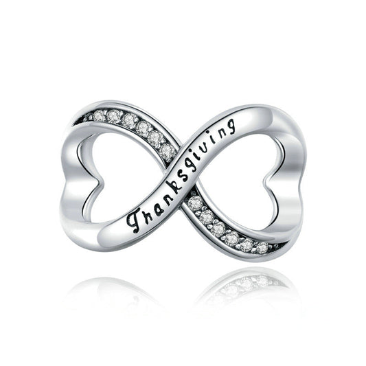 Infinity Symbol Sterling Silver Charm Bracelet Bead-DUNALI