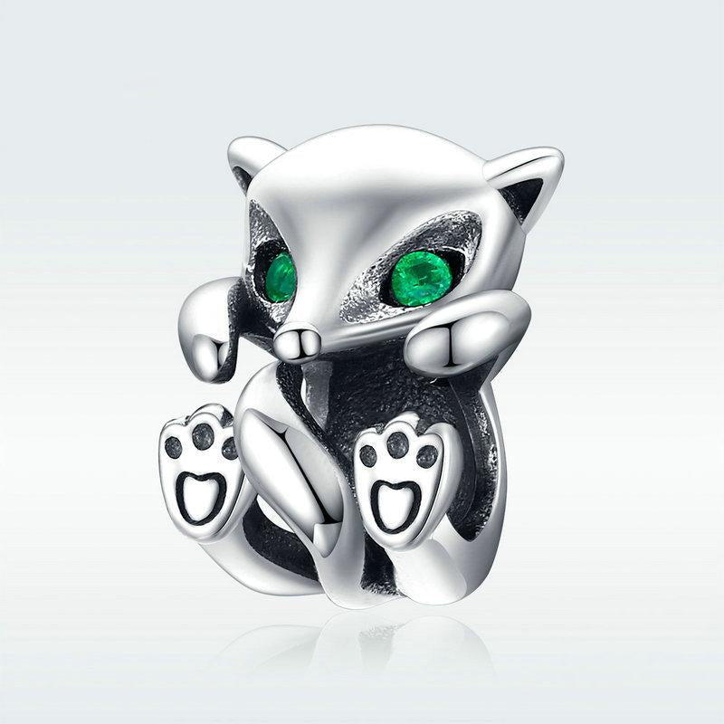 Perle De Charm Animaux En Argent Sterling Little Fox Hug