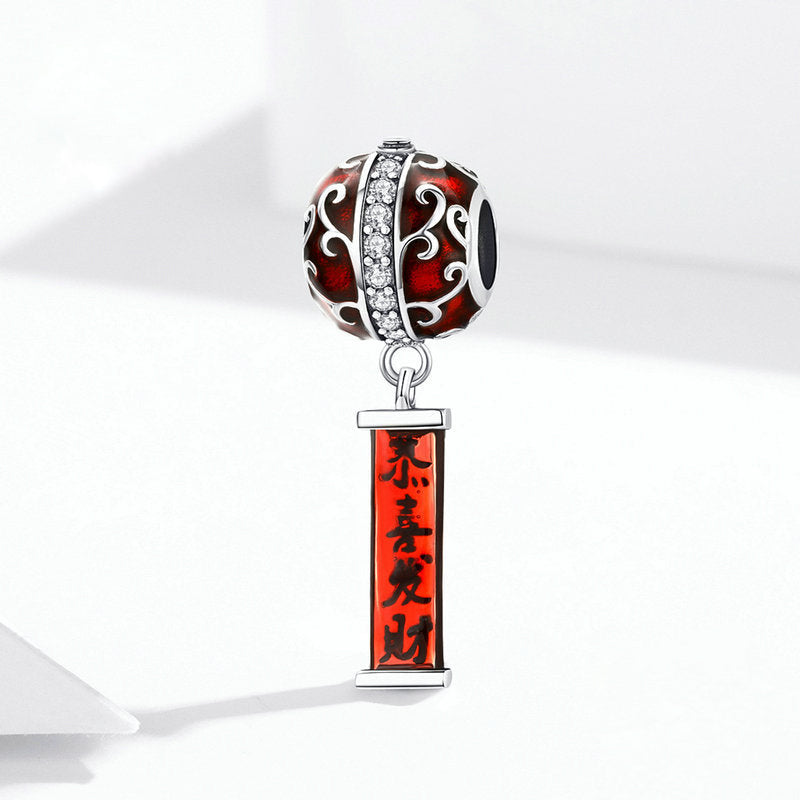 Charm Lanterne Rouge Porte-Bonheur Chinois