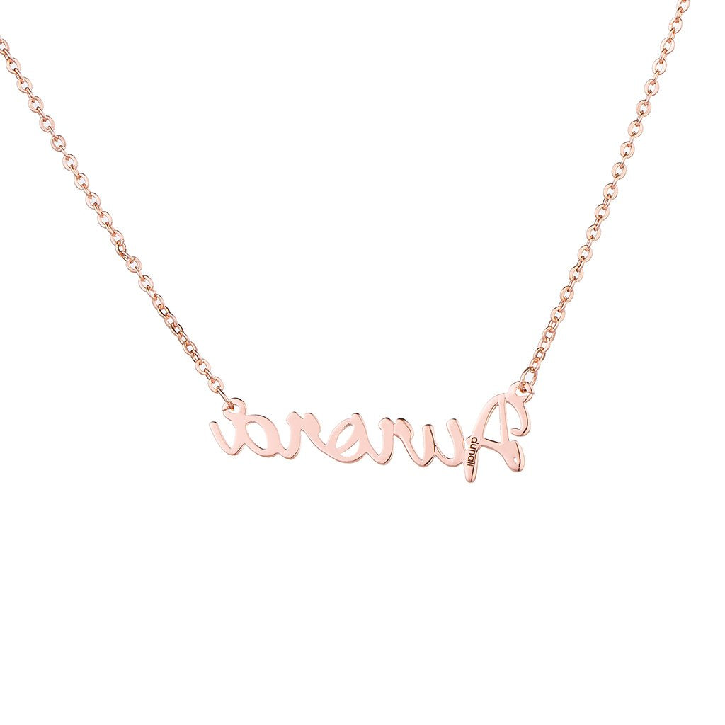 Collier Prénom Cursif Personnalisé En Plaqué Or 18K