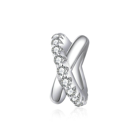 Romantic Sparkling Sterling Silver Charm Bracelet Bead-DUNALI