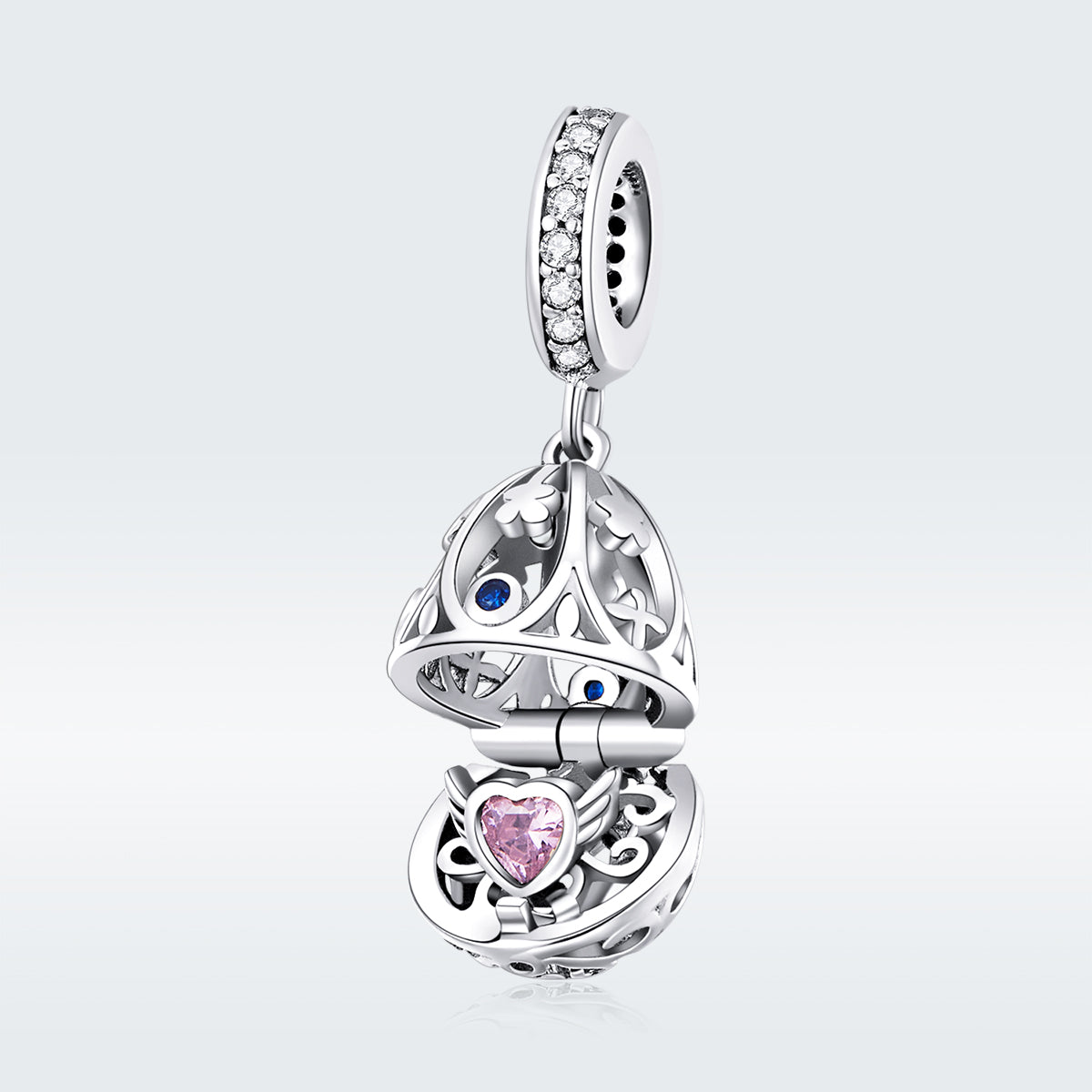 Charm Pendentif Oeuf Trésor de Pâques Ouvrable