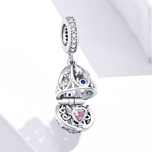 Charm Pendentif Oeuf Trésor de Pâques Ouvrable