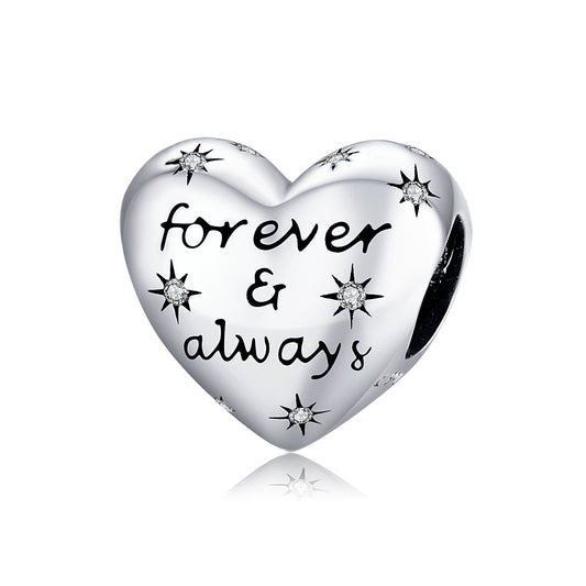 Forever & Always - Charm Cœur Brillant