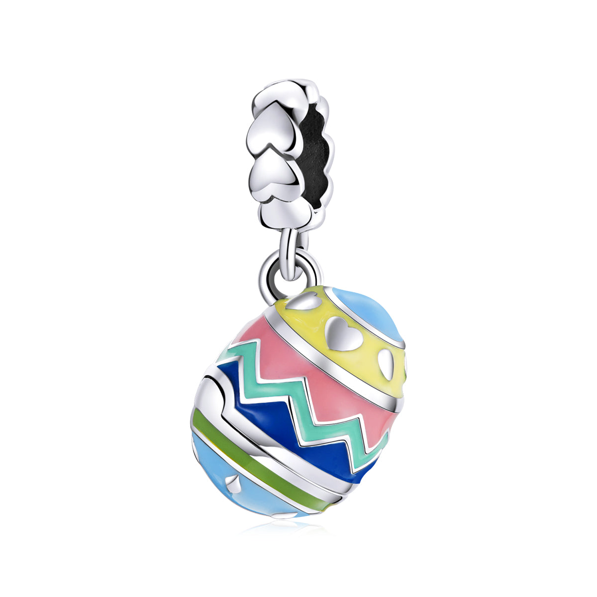 Charm Pendentif œuf Porte-bonheur Ouvrable de Pâques