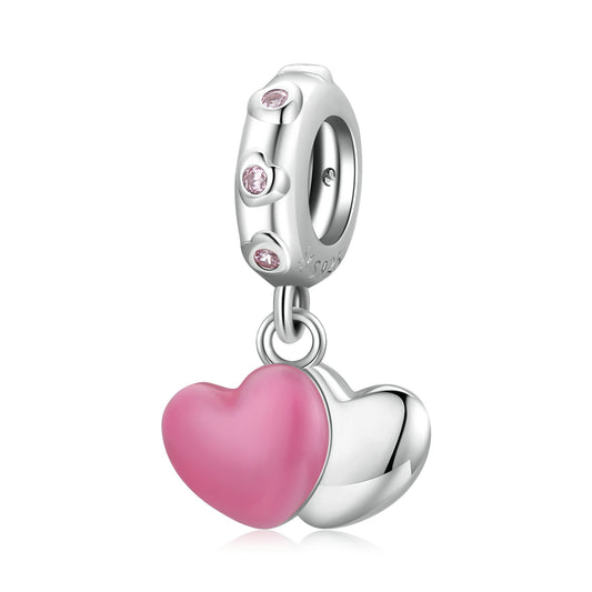 Charm Pendentif Double Coeur