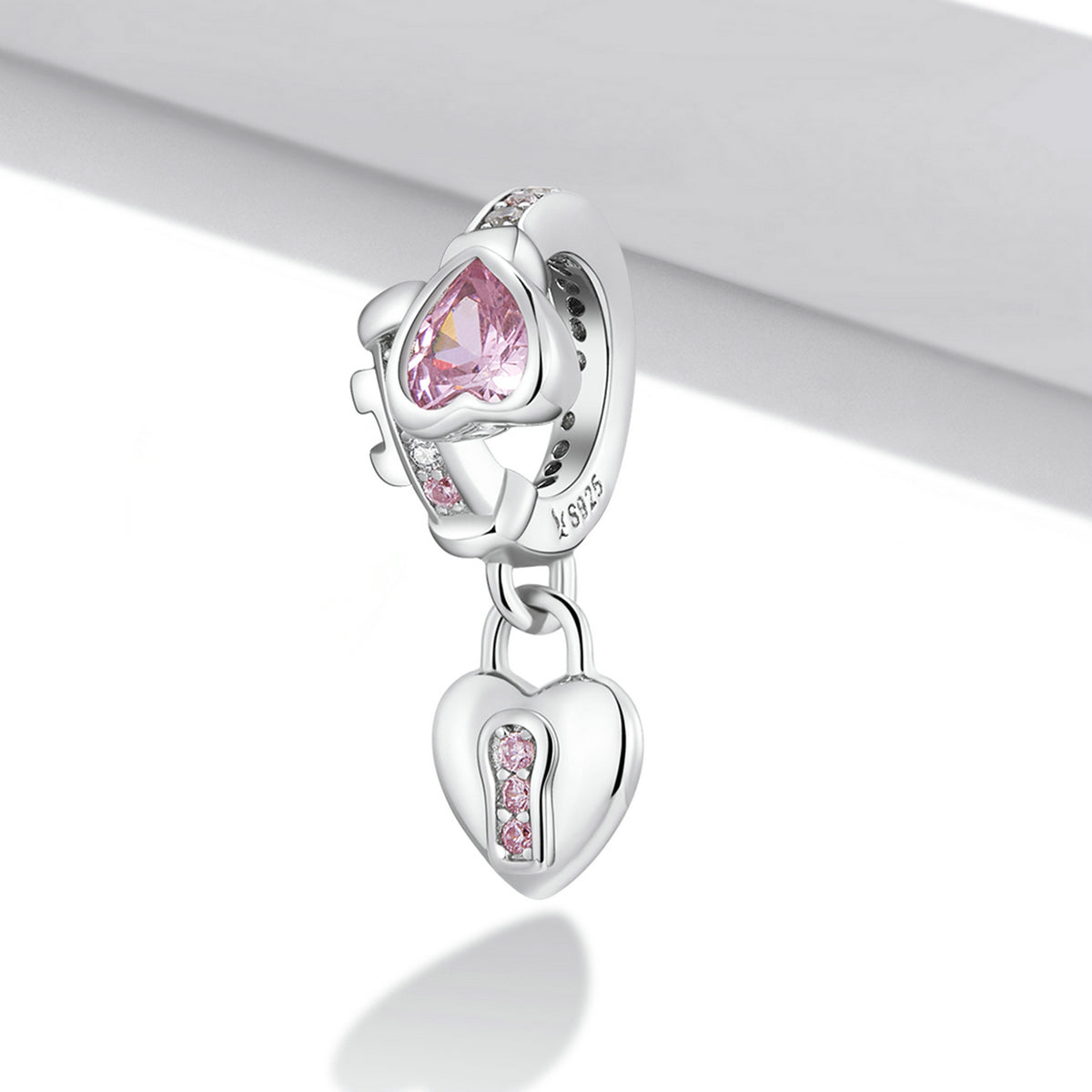 Charm Pendentif Serrure Coeur