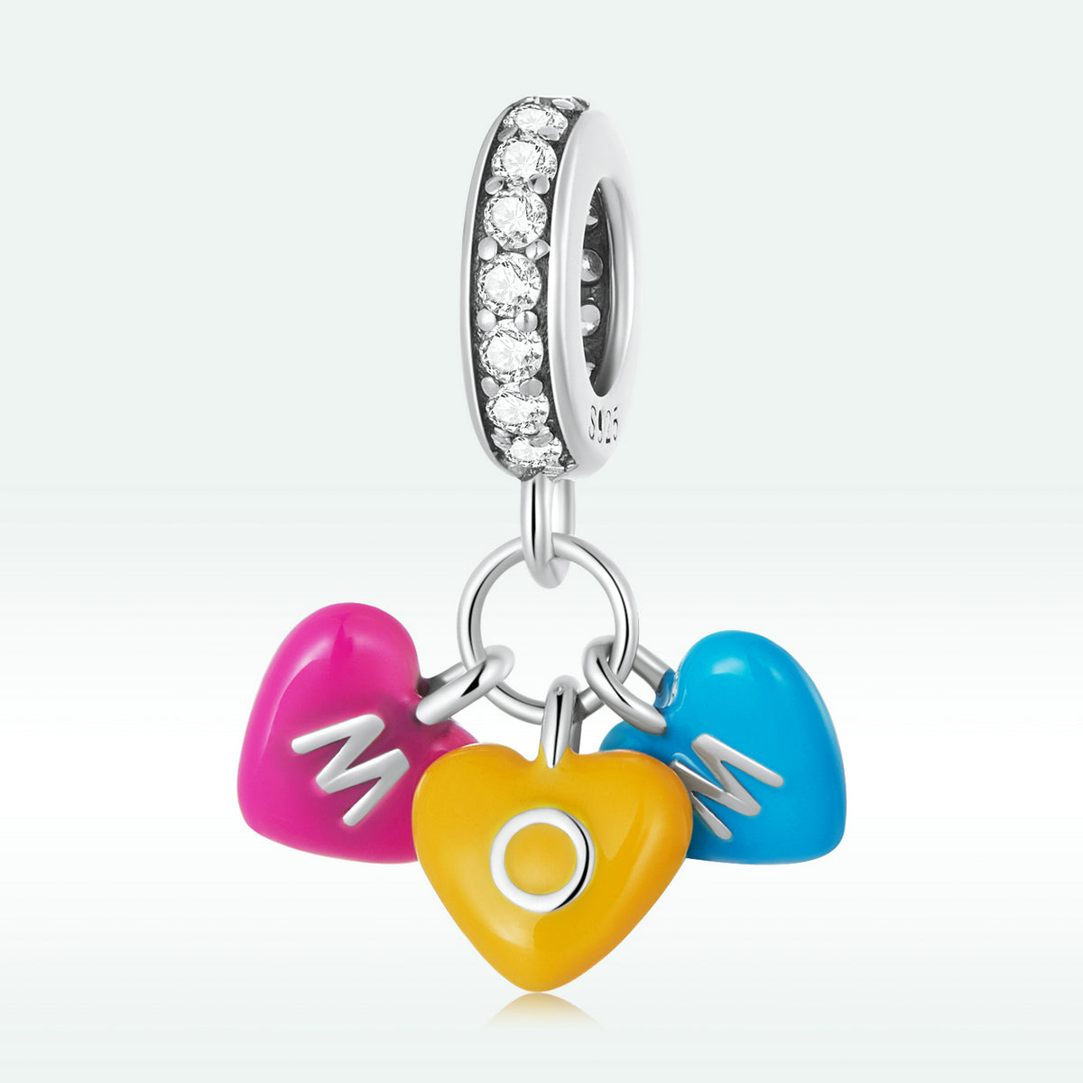 Ciondoli da bowling Love Love in argento sterling per bracciali