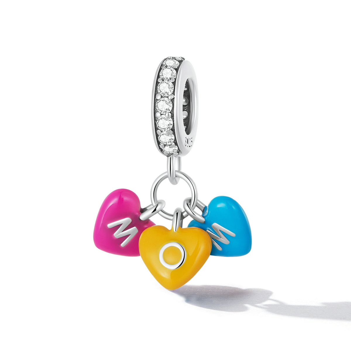 Ciondoli da bowling Love Love in argento sterling per bracciali