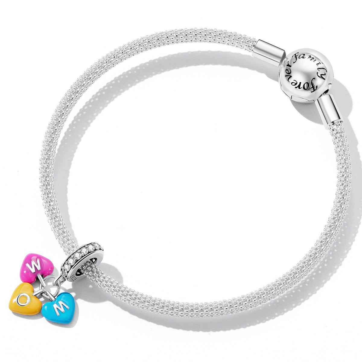 Ciondoli da bowling Love Love in argento sterling per bracciali