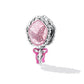 Perline con fiocco rosa Princess Magic Mirror in argento sterling 925 per bracciali