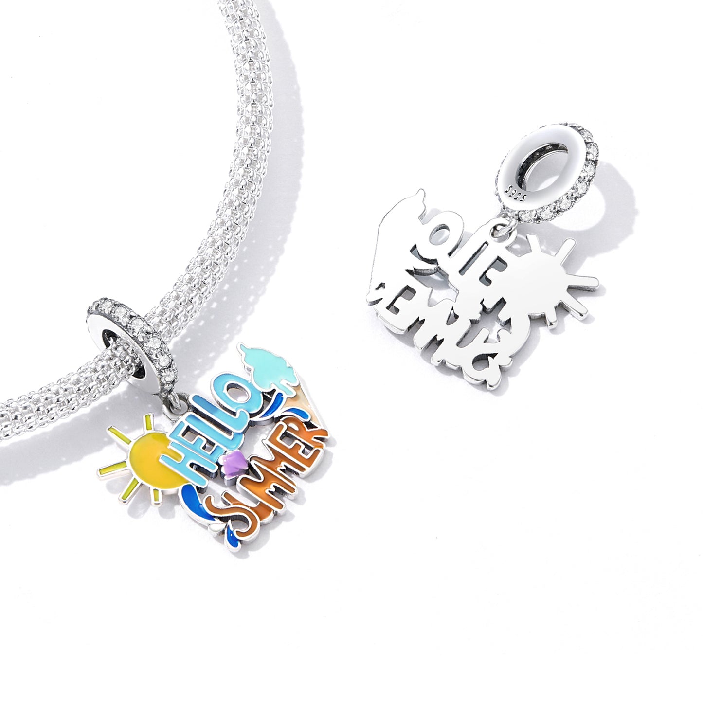 Charm Pendant Coloré Hello Summer