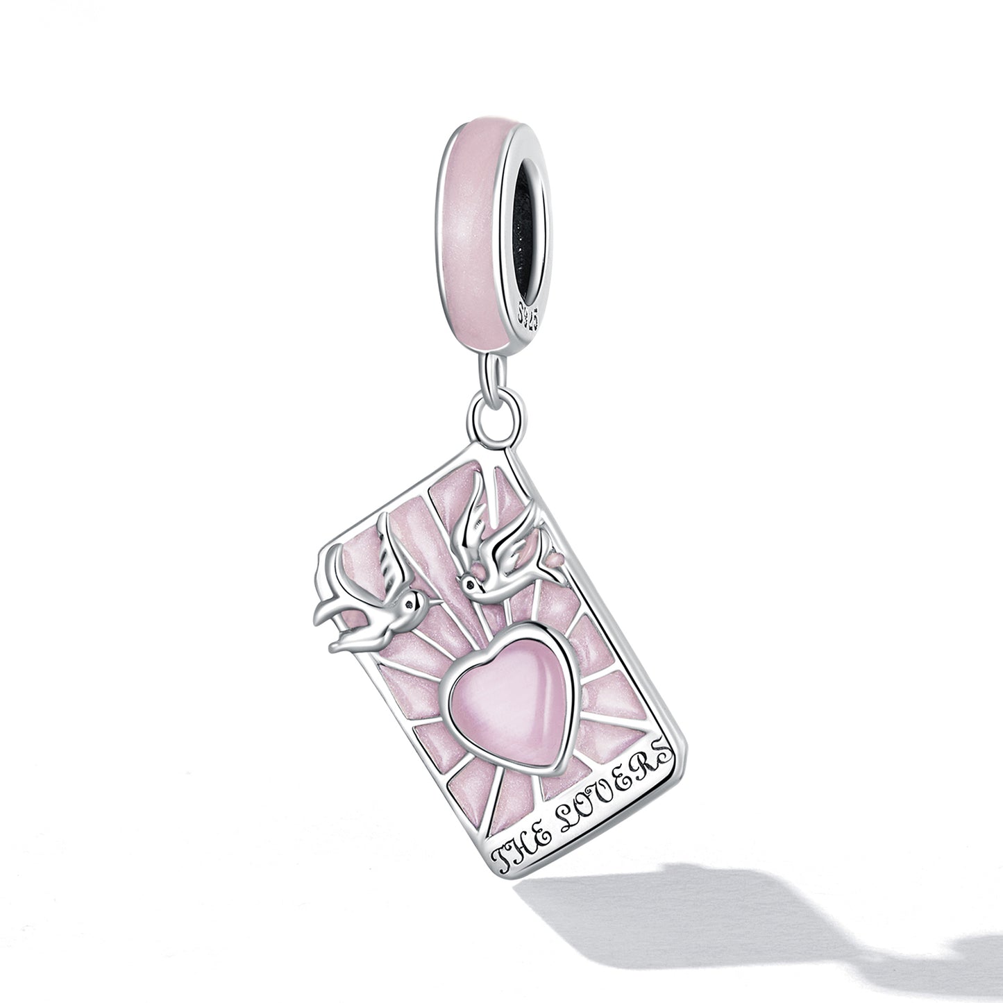 Charm Pendentif Animaux Tarot Love Rose