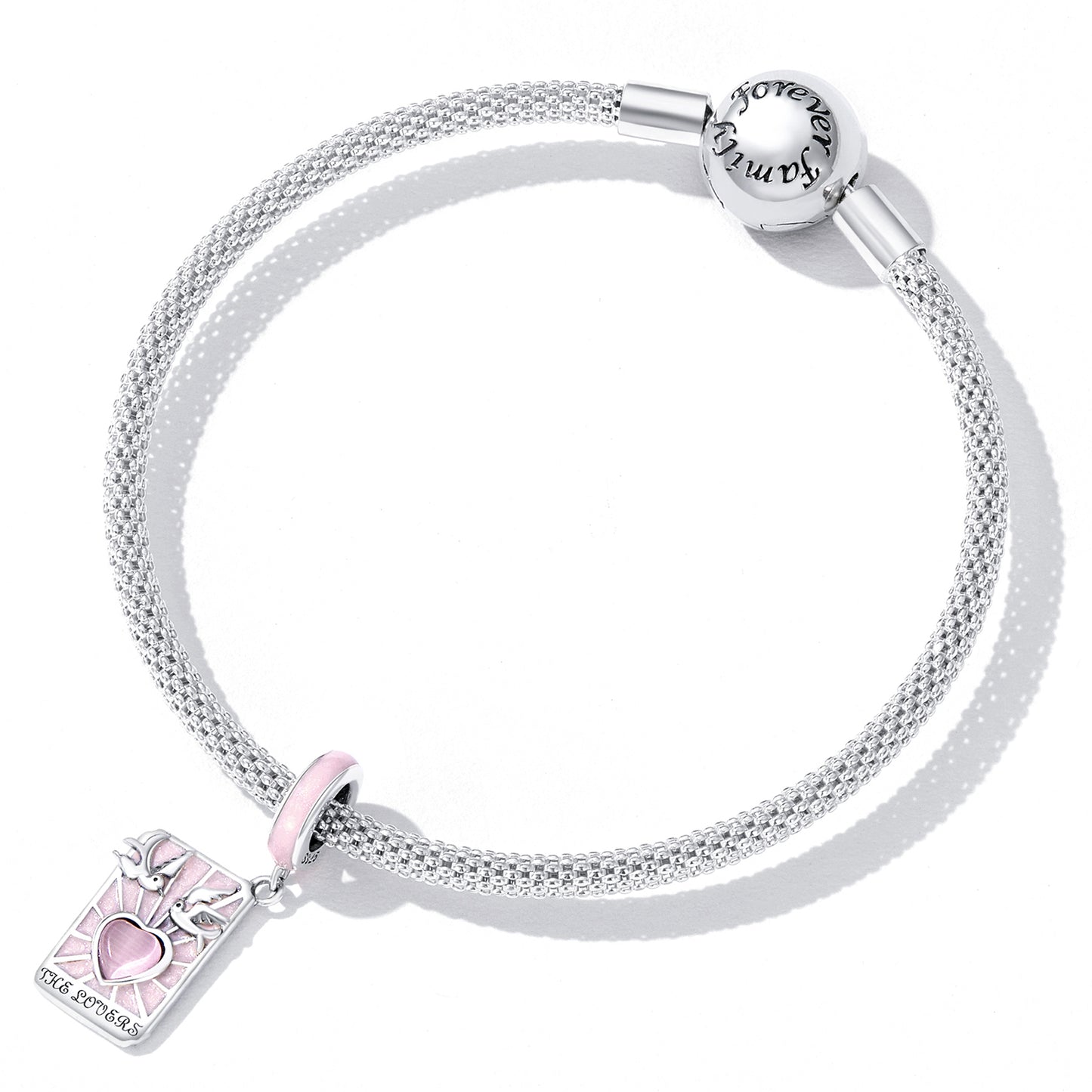 Charm Pendentif Animaux Tarot Love Rose