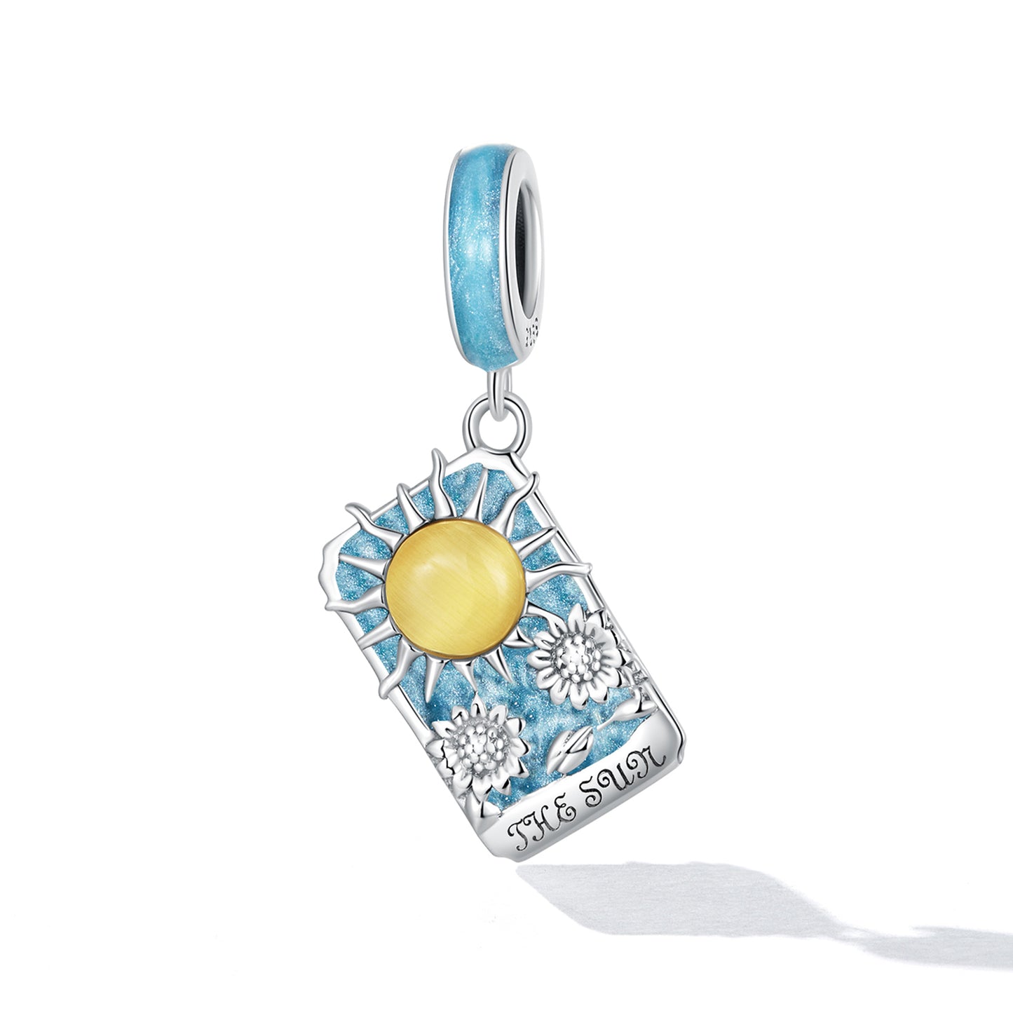 Charm Pendentif Soleil Tarot Bleu