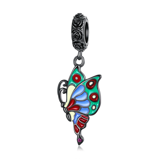 Charm Pendentif Papillon Art Coloré