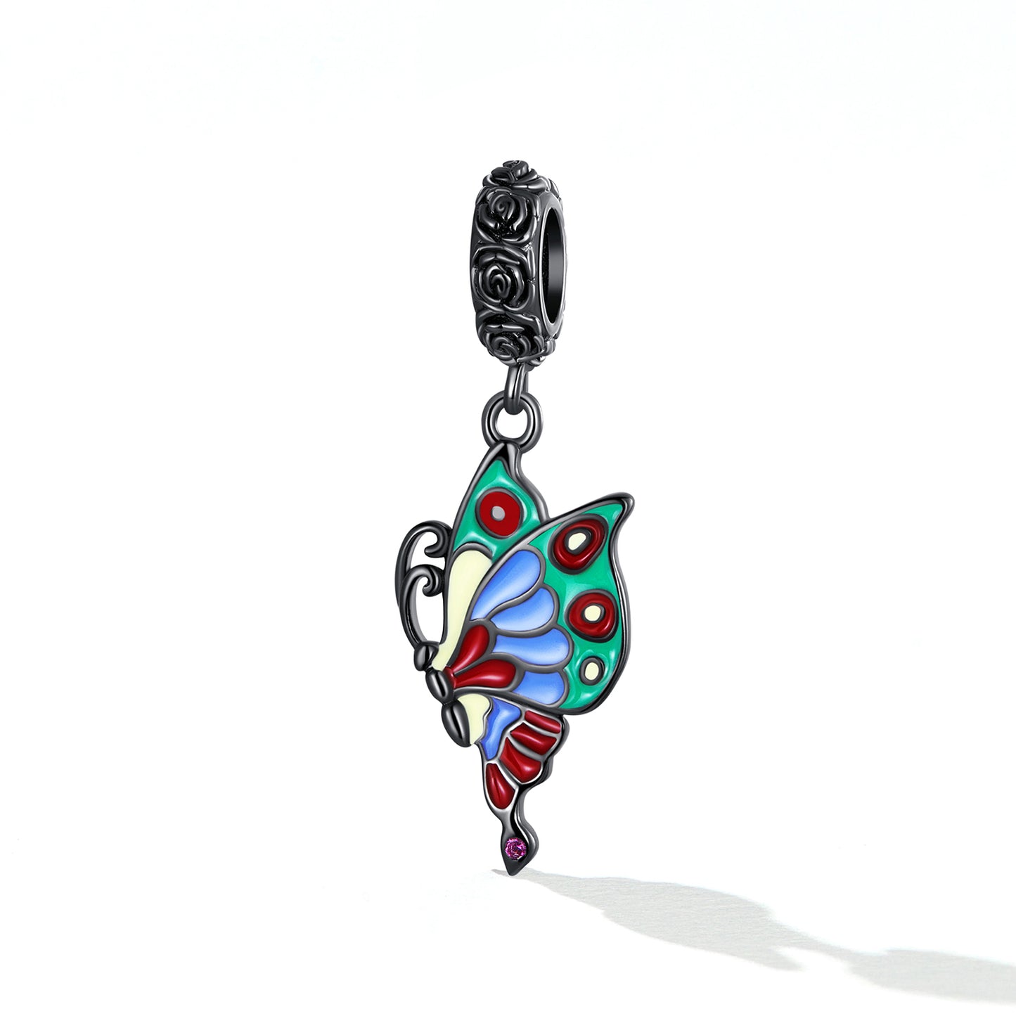 Charm Pendentif Papillon Art Coloré