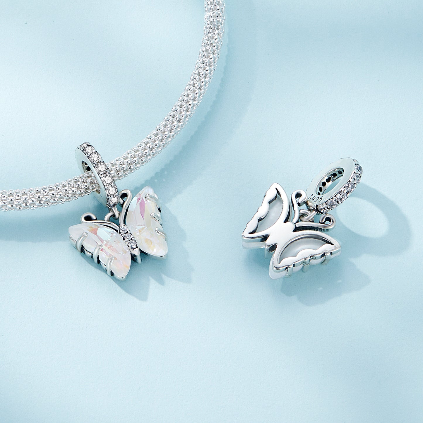 Charm Pendentif Papillon Aurore Colorée