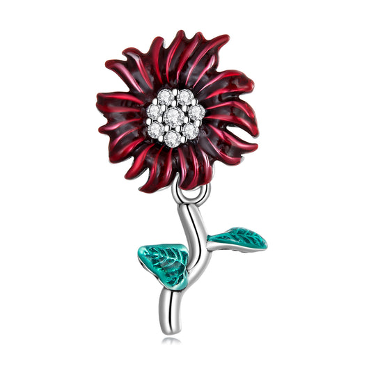 Charm vintage margherita rossa