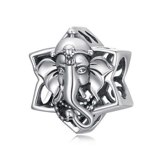 Perla del re elefante vintage in argento sterling
