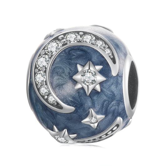 Charm stellato Qalaxie in argento sterling