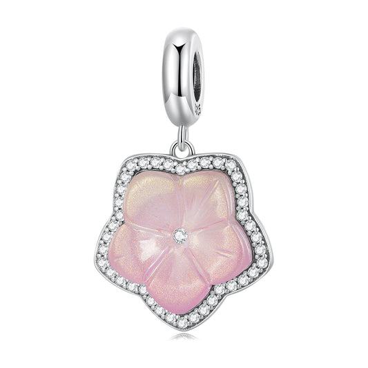 Charm Pendentif Fleur de Cerisier Rose