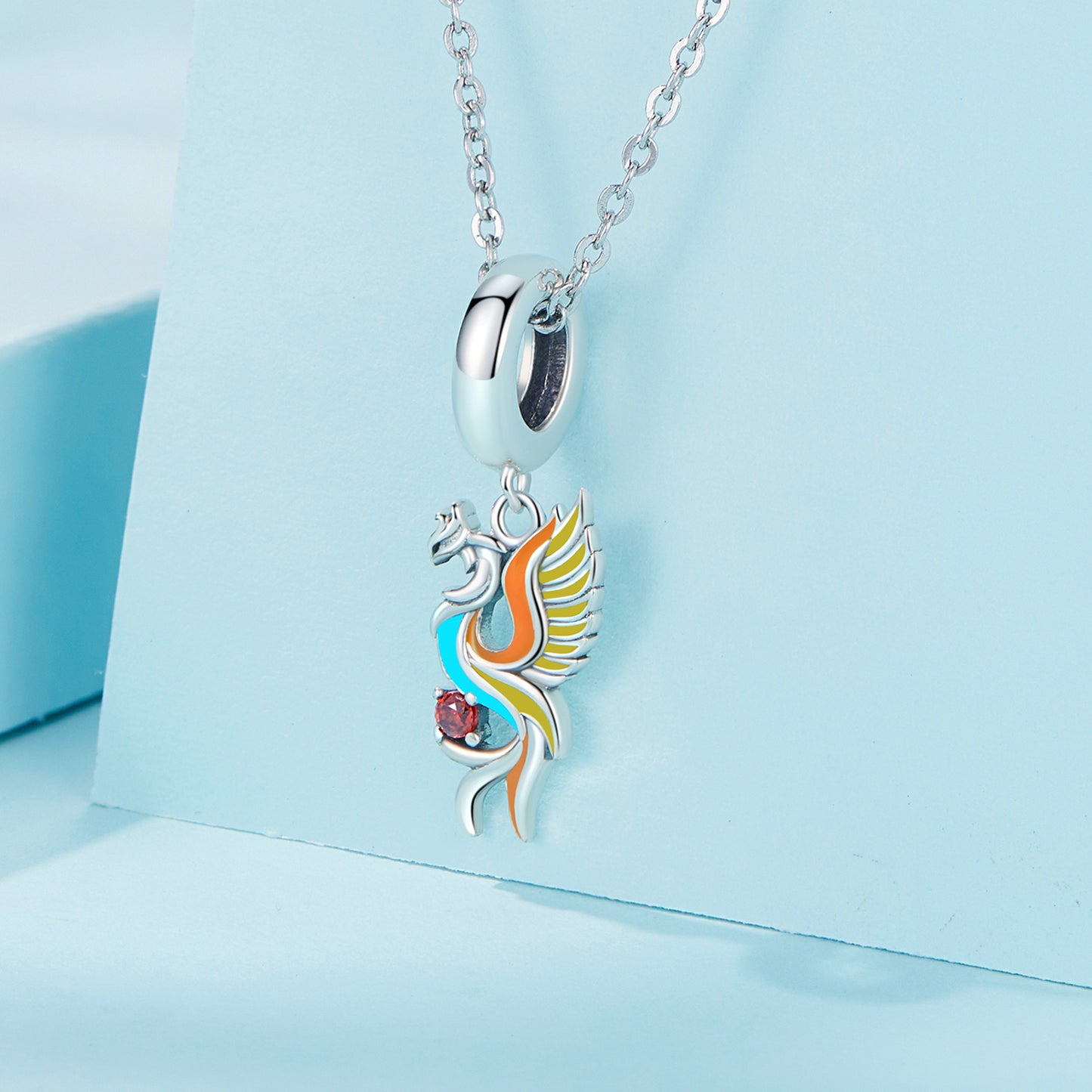 Charm Pendentif Animaux Phénix Coloré