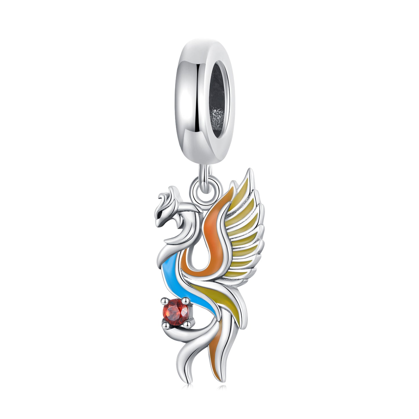 Charm Pendentif Animaux Phénix Coloré