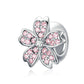 Sparkling Cherry Blossom Sterling Silver Charm Bead-DUNALI