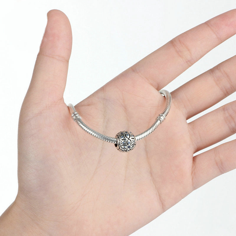 Perle de Bracelet à Breloques en Argent Sterling Fleur D'été